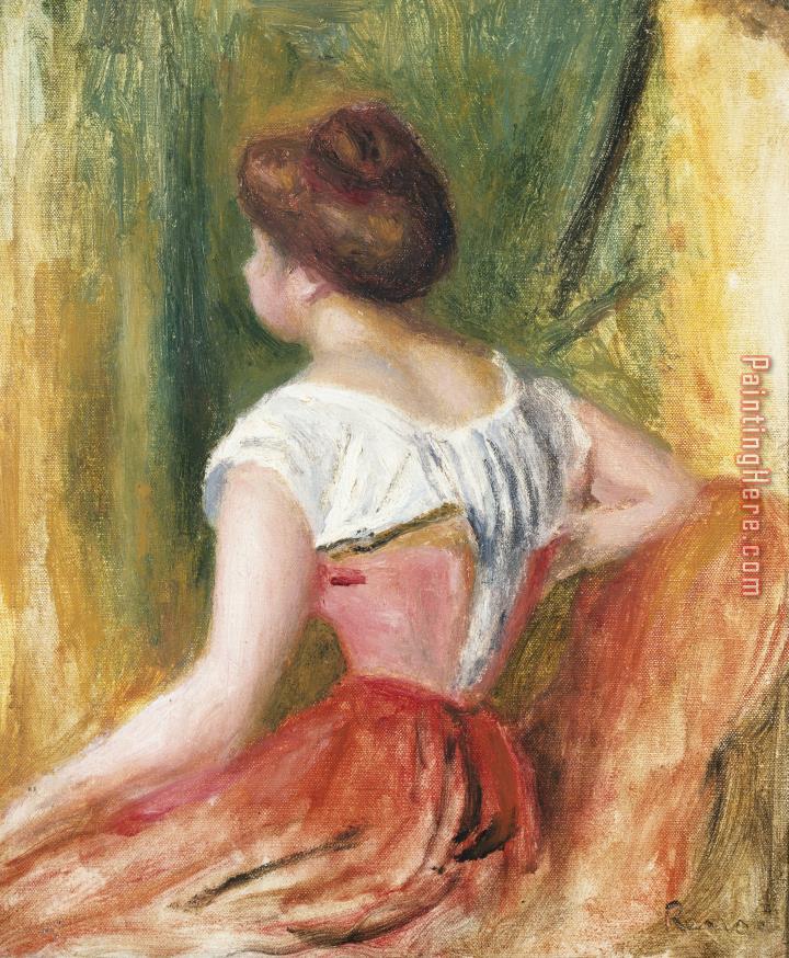 Pierre Auguste Renoir Seated Young Woman